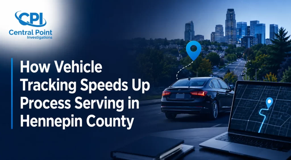 Vehicle tracking supporting investigative research for process serving in Hennepin County